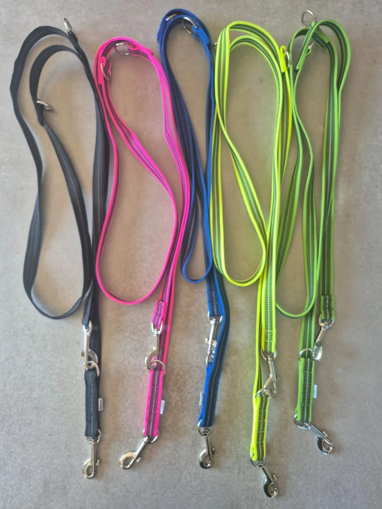 Laisse SPRENGER caoutchoutee 2,3 m 3 position